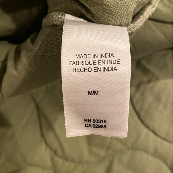 Lucky Brand Green Lightweight Quilted Snap Front Jacket NWT Size M - Picture 9 of 14